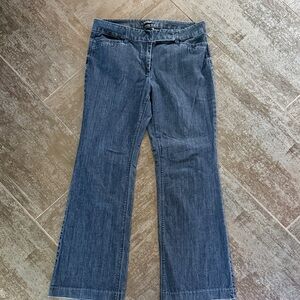 White House Black Market Dark Blue trousers Wide Leg Jeans 10 Short